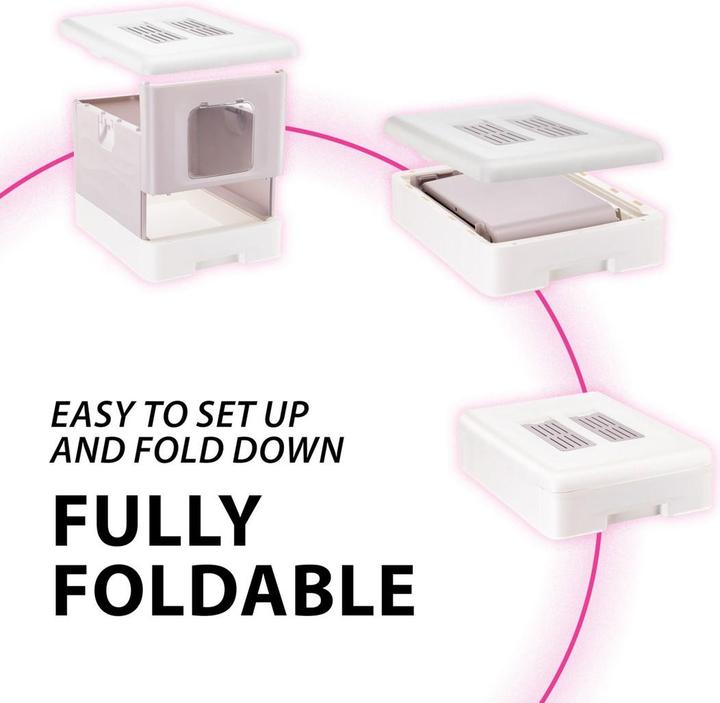 Produktbild Ferplast SAHARA TOILET GREY PINK kuweta dla kota