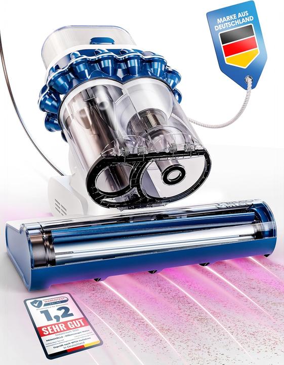 Primavella Milbensauger Mateo mit UV-Licht und HEPA Filter