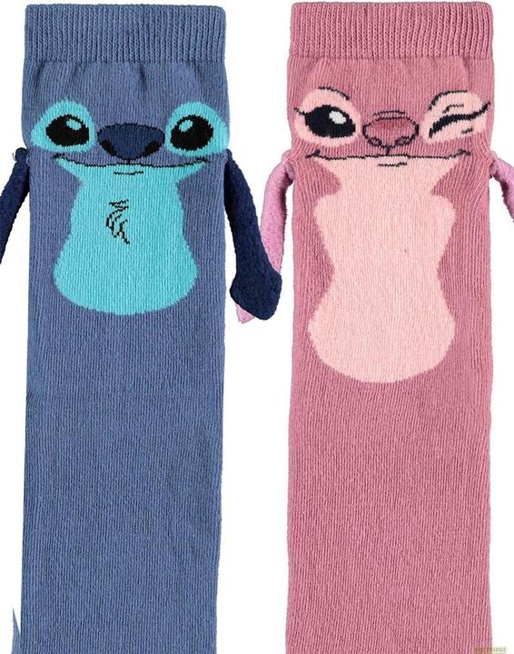 Actual product image Difuzed Lily & Stitch - Let's Hold Hands Novelty Socks (1 pack) - 35/38 (Single pack, 35 - 38)