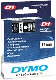 Produktbild Dymo S0720610 Standardband (1.20 cm, Schwarz, Weiss)