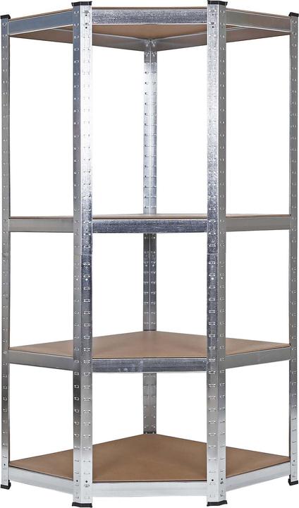 Produktbild Wiltec Schwerlastregal Eckregal 99x77x160cm 200kg Steckregal Kellerregal Lager