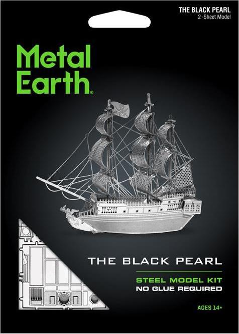 Actual product image Metal Earth Sail Ship Black Pearl