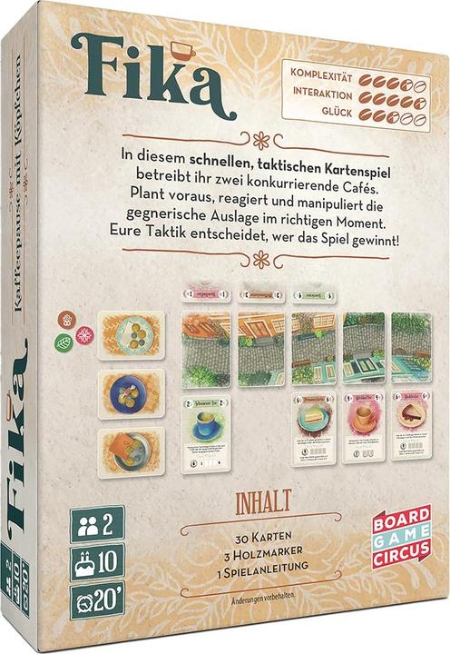 Produktbild Board Game Circus Fika (Deutsch, 2 Spieler)