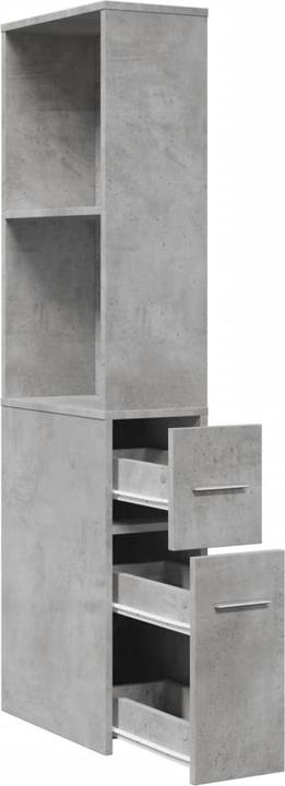 Image du produit vidaXL Armoire de salle de bain Étroite avec roulettes (22 x 41 x 135 cm)