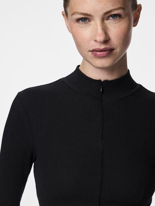 Actual product image Pieces Pckitte Zip Ls T-Neck Top Noos Bc (S)