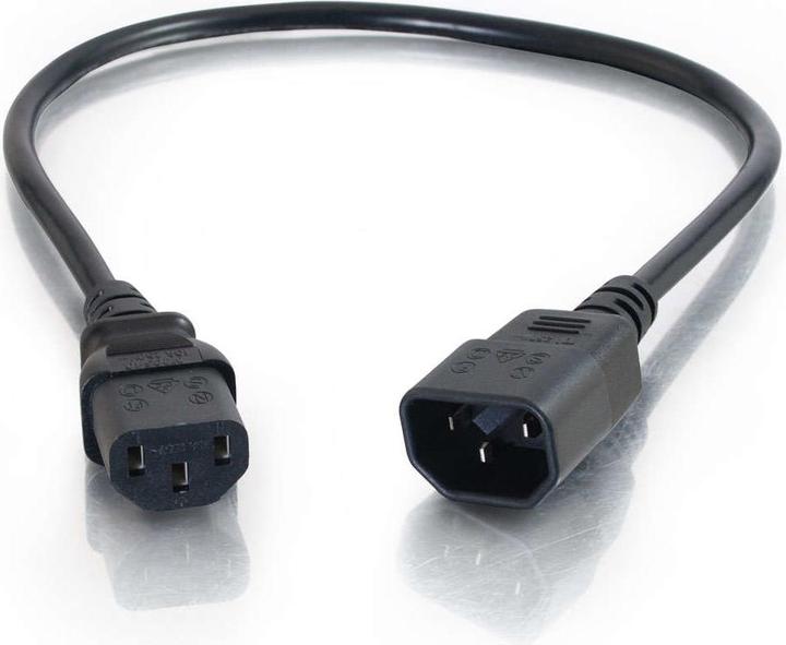 Actual product image C2G Computer Power Cord Extension (0.50 m, CEE 7/4, CEE 7/5)