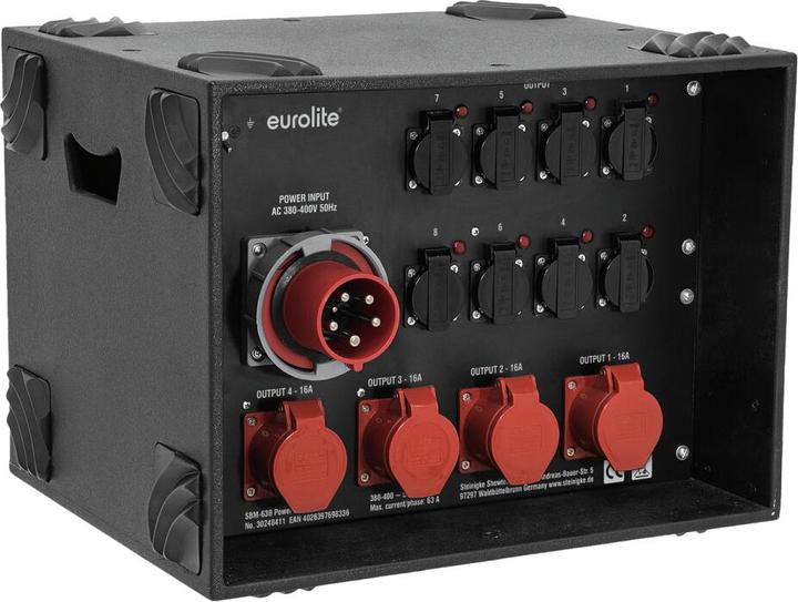 Eurolite SBM-63B Power distributor (CEE 16/3, CEE 16/3)