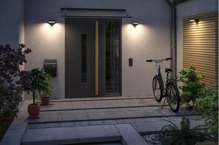 Produktbild Paulmann Solar Wandleuchte Bordola (220 lm, IP44)