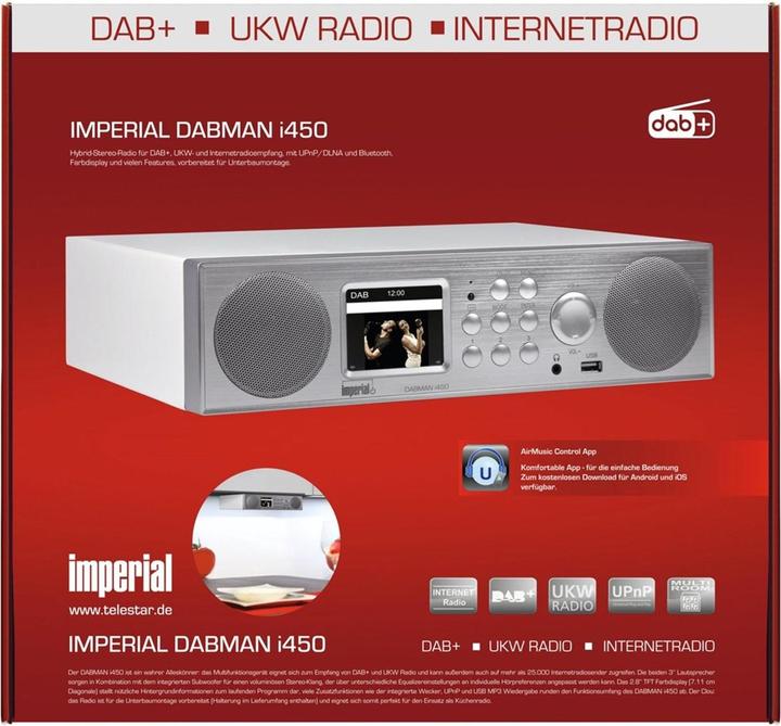 Produktbild Imperial Dabman i450 (Internetradio, DAB+, FM, UKW, Bluetooth, WLAN)