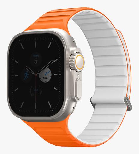 Actual product image Uniq pasek Revix Evo Apple Watch Series 1/2/3/4/5/6/7/8/9/SE/SE2/Ultra/Ultra2 42/44/45/49mm Reversible (42 mm, 49 mm, 45 mm, 44 mm, Stainless steel, Silicone)