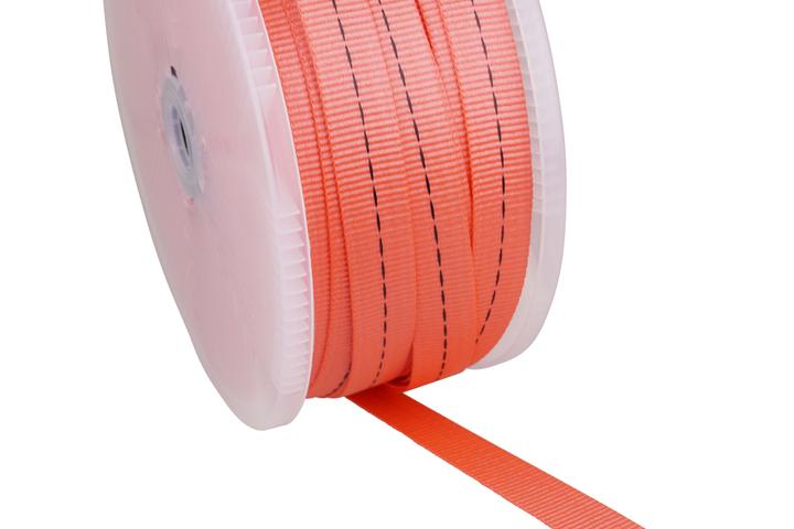 Actual product image Mamutec Polyester webbing red 25 mm, 100 m