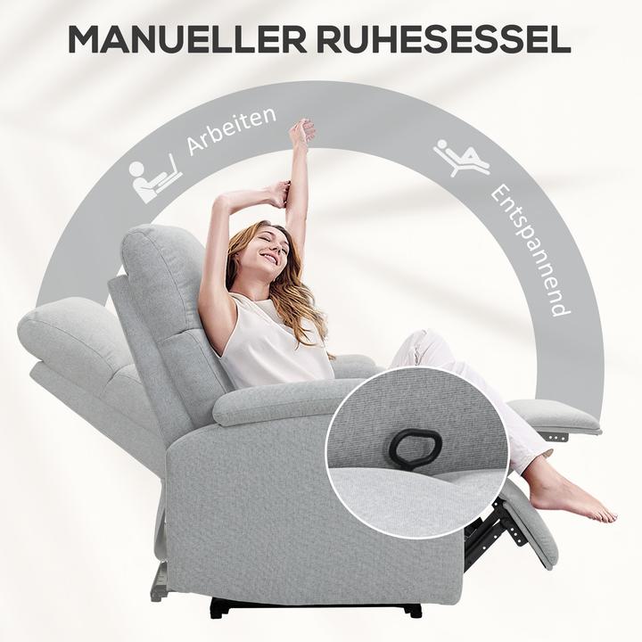 Actual product image Homcom Relaxsessel Polyester Grau