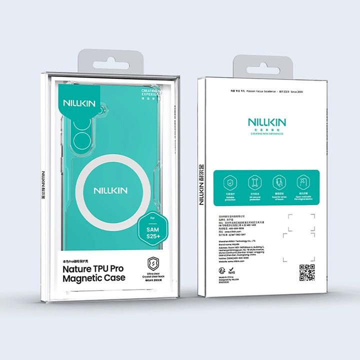 Actual product image Nillkin Etui Nature TPU Pro Magnetic Case z MagSafe na Samsung S25+ - biaÅe (Samsung Galaxy S25, Samsung Galaxy S25+)