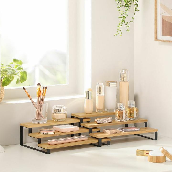 Actual product image Songmics Spice rack light brown