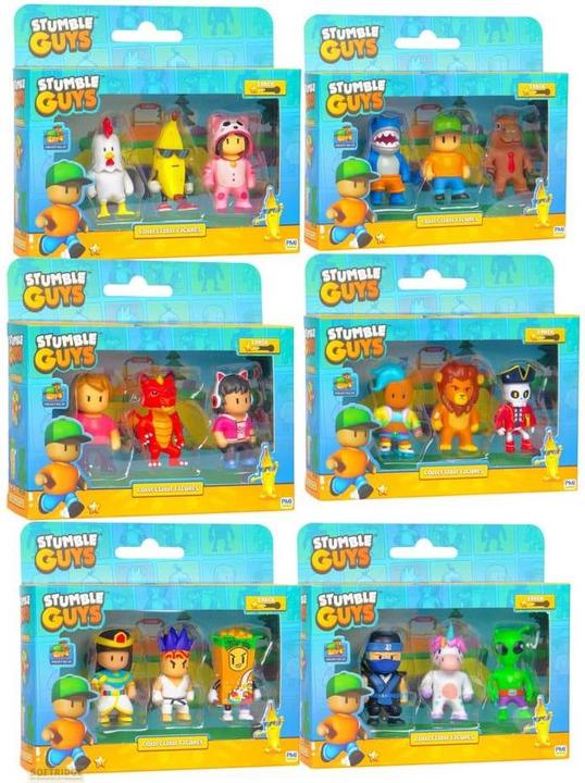 Produktbild Boti Stumble Guys Figuren 3 er Pack Display (24)