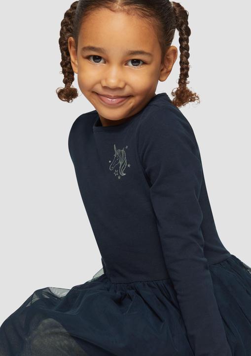 Immagine prodotto S.Oliver Kleid Jersey-Kleid mit Tüllrock und Glitzer-Print (98)