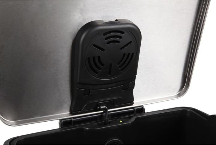 Immagine prodotto EKO Tretmülleimer E-Cube 50 L Schwarz matt Edelstahl mit gedämpft schliessendem Deckel und Kunststof (50 l)