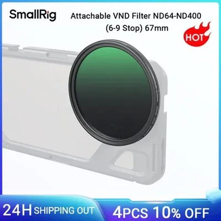 Produktbild SmallRig Magnetic 67mm VND Filter ND64-ND400 (6-9 Stop) 5169 (67 mm, ND- / Graufilter)