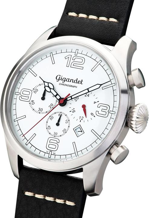 Produktbild Gigandet Analoge Sportuhr mit Chronograph und wasserdichter Edelstahlarmband (Analoguhr, Chronograph, Sportuhr)