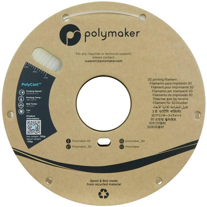 Immagine prodotto Polymaker PolyCast - Naturale - 1.75mm (1.75 mm, 750 g)