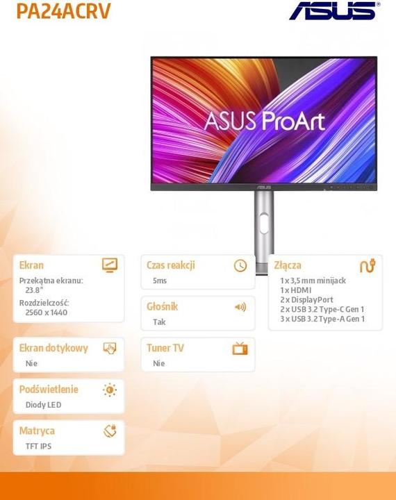 Produktbild ASUS ProArt PA24ACRV (2560 x 1440 Pixel, 23.80")