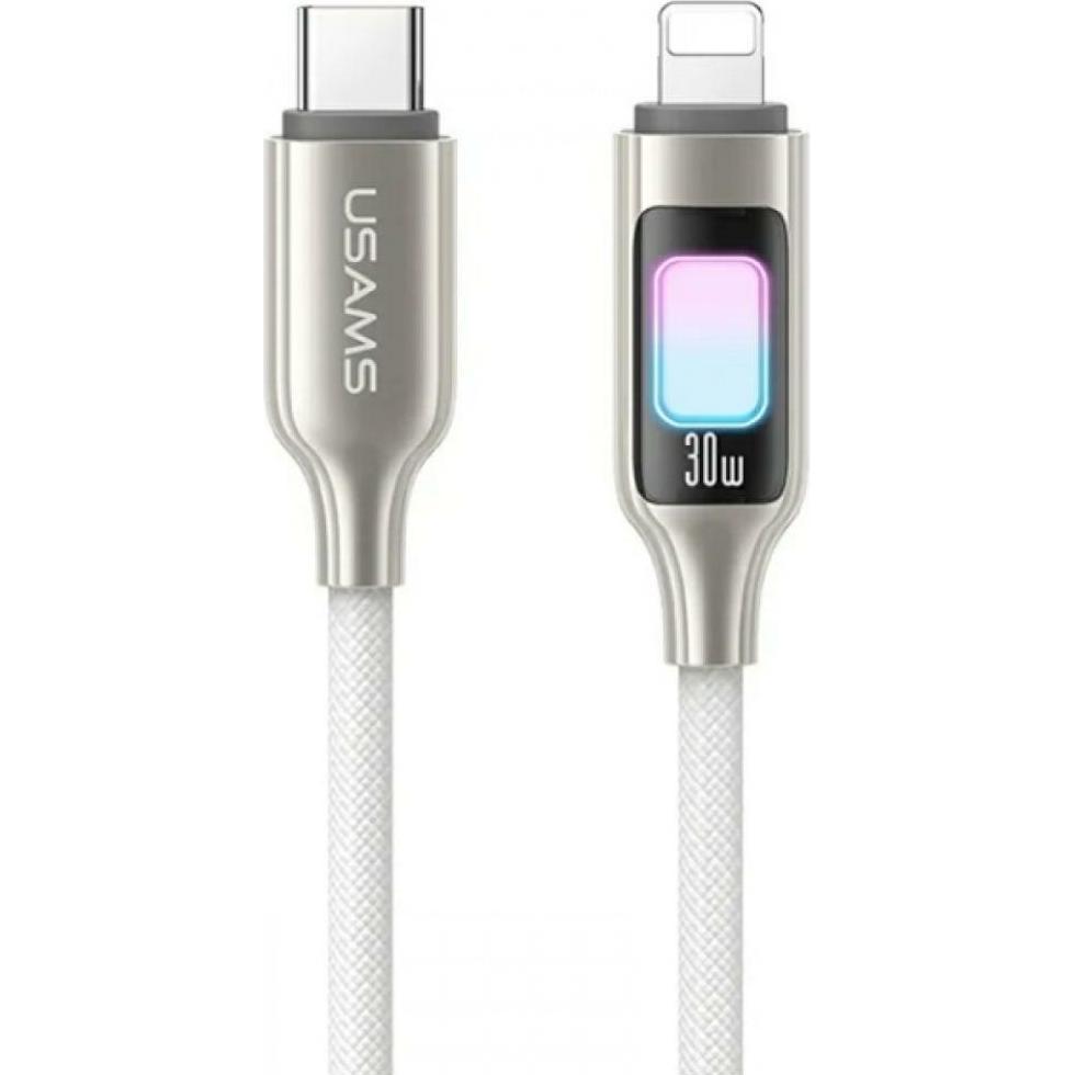 Usams Kabel TC Series SJ749 30W USB-C do Lightning 1,2 m tytanowy (1.20 m, USB 3.0, 30 W), Cavo USB