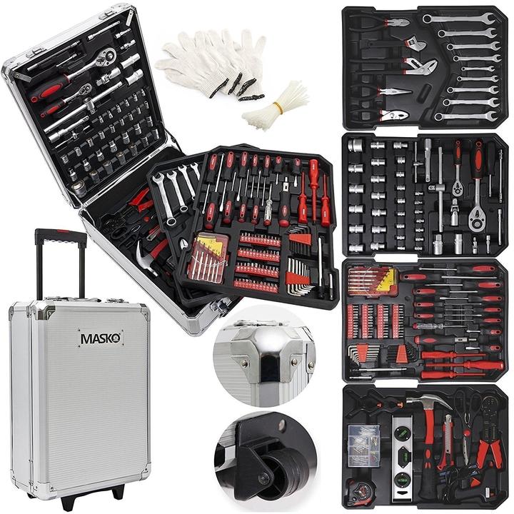 Image du produit Masko 969 pcs. Boîte à outils couleur argent (969 pièces)