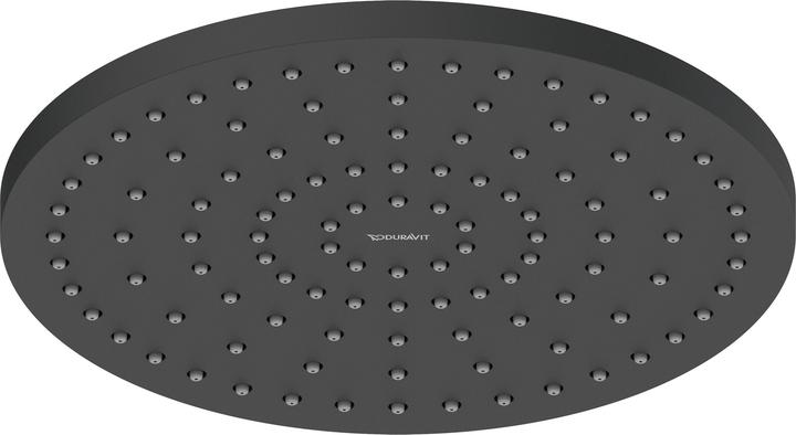 Actual product image Duravit Kopfbrause 1 jet, 250, MinusFlow schwarz matt schwarz matt (1 Beam type, 9 l/min)