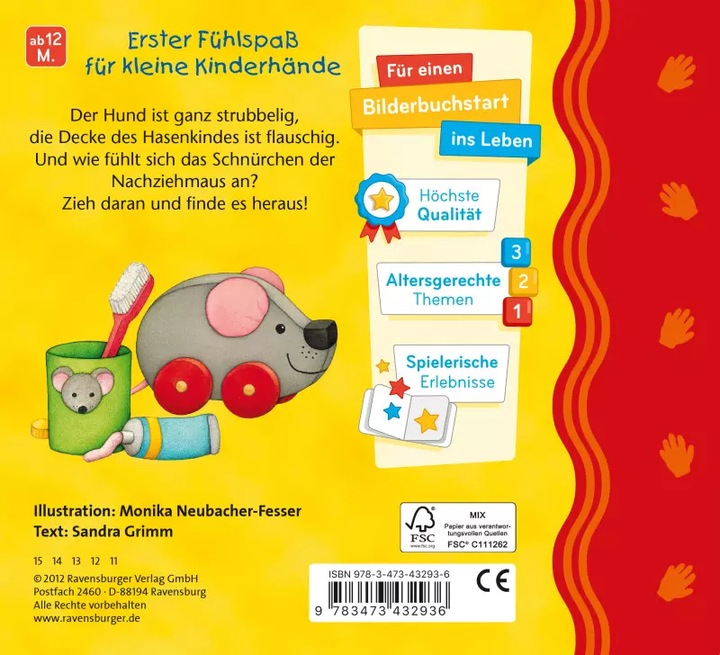 Immagine prodotto Ravensburger Mein erstes Fühlbuch (Tedesco)