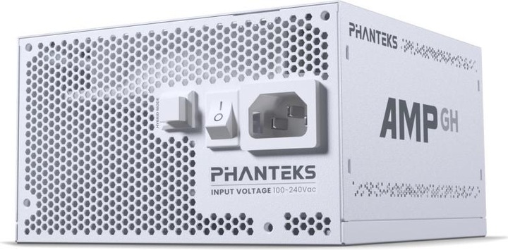 Actual product image Phanteks AMP GH 1000W 80 PLUS Platinum power supply, PCIe 5.1, ATX 3.1 - 1000 Watt, white (1000 W)