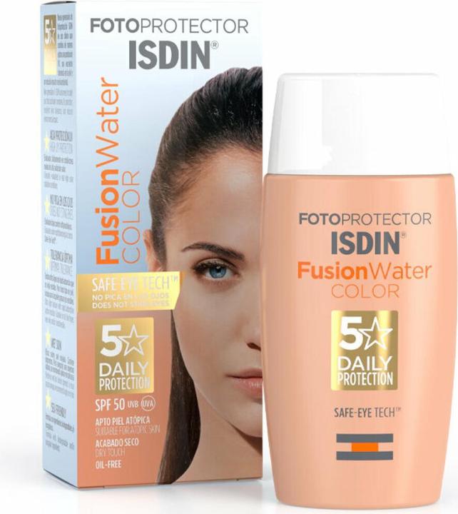 Isdin Fusion Water Color LSF 50 Ultraleichte Textur, 50 ml (SPF 50, 50 ml)