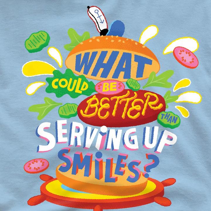 Actual product image Spongebob Squarepants Mens Serving Up Smiles T-Shirt (M)