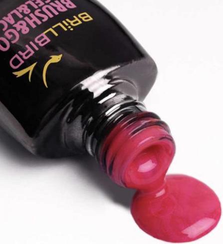 Actual product image BrillBird Brush & go Gel&lac GoGL 18 - 8ml (Gel-Effect Nail Polish)