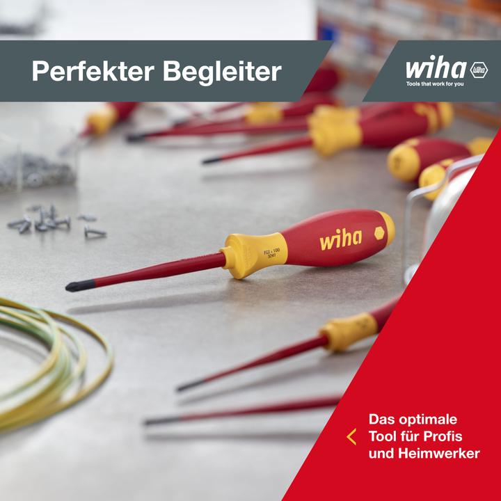 Actual product image Wiha Electric SlimFix (Slotted screws, Pozidriv cross recess (PZ))