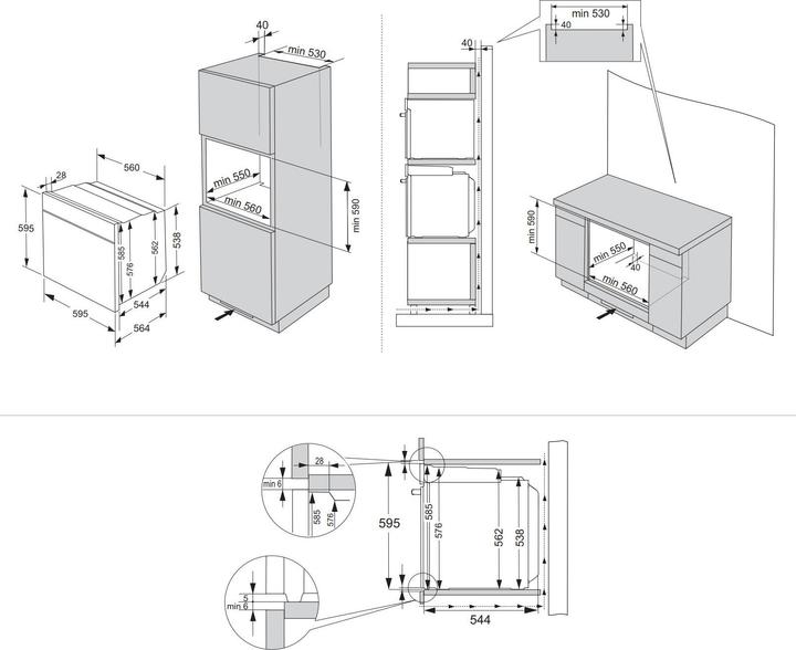 Produktbild Upo OS737X standalone oven, steel