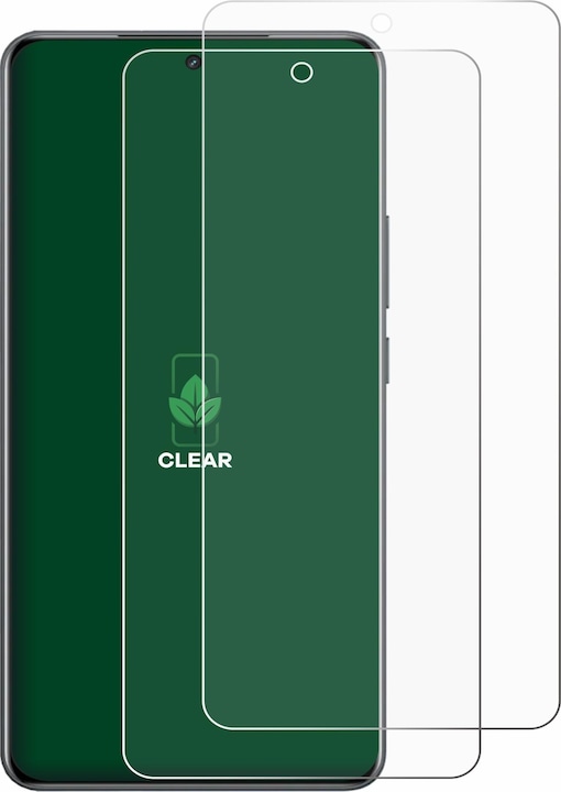Actual product image ScreenLeaf Screen Protector sustainable Screen Protection, clear, anti-scratch (2 Piece, Oppo Neo 7)