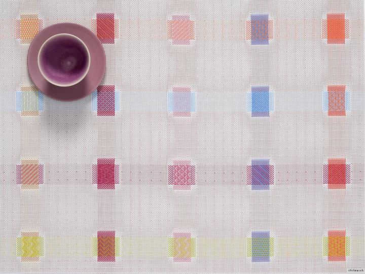 Image du produit Chilewich 48 cm x 36 cm Set de table Sampler rouge (48 x 36 cm)