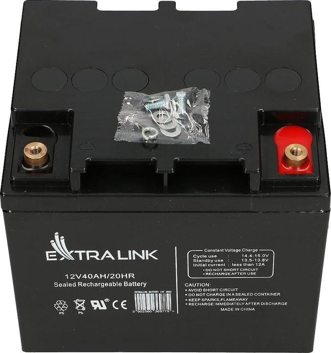 Actual product image Extralink AGM 12V 40AH battery (12 V)