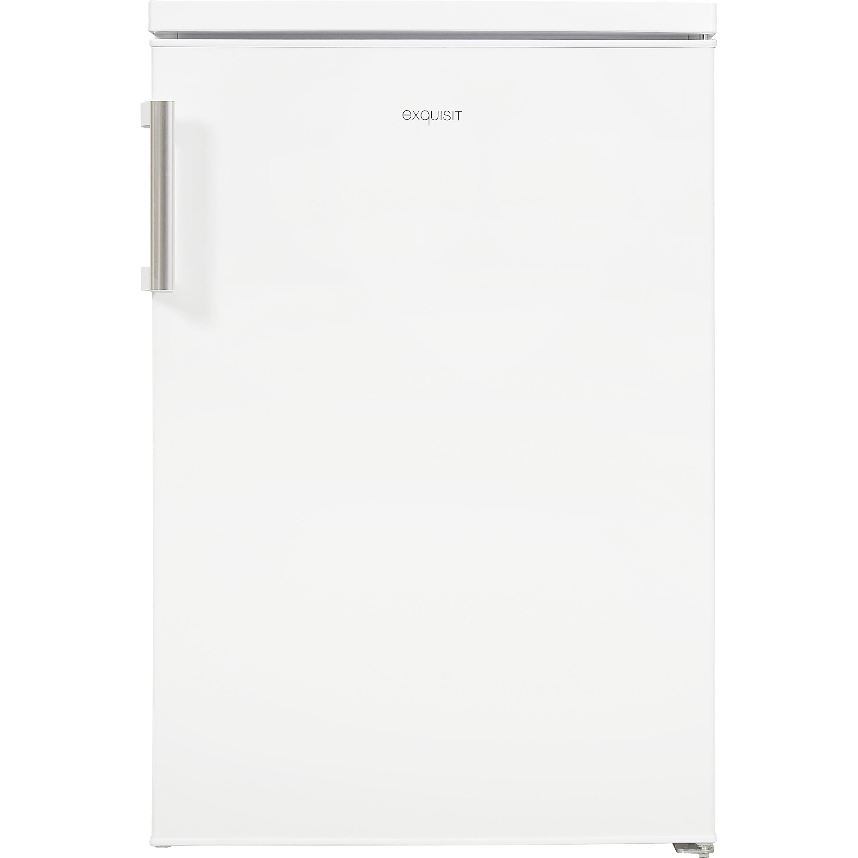 Exquisit Exqu K?hlschr KS16VH010D D wh 810200402, Kühlschrank Freistehend, Weiss