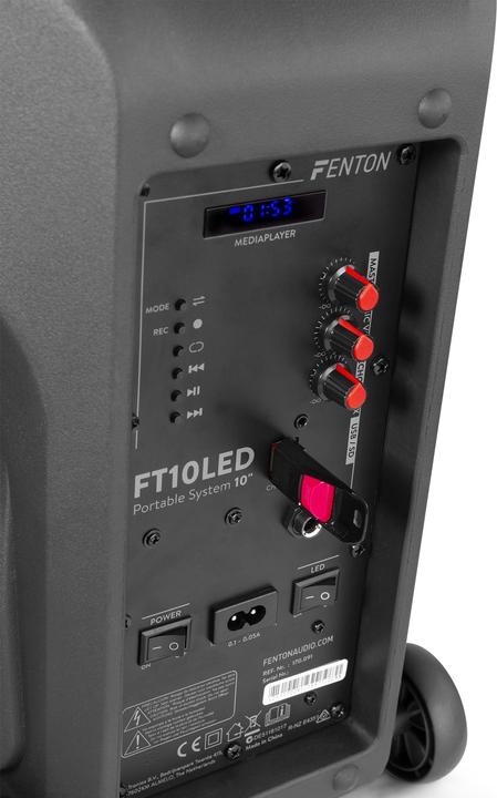 Produktbild Fenton FT10LED Aktiv Trolley-Speaker (Aktiv, 1x 450 W)