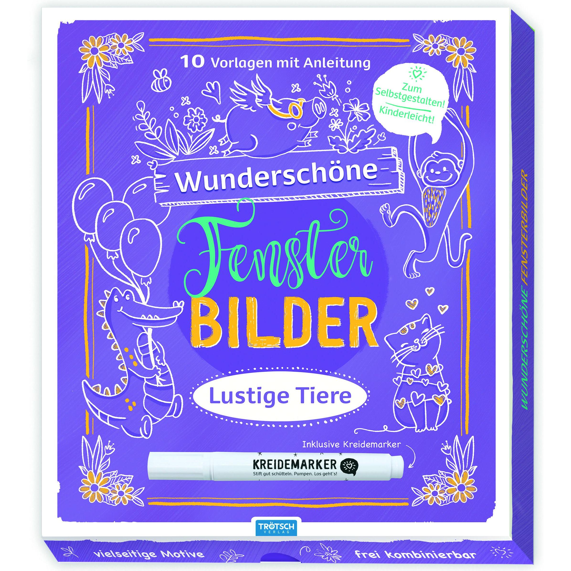 Trötsch Wunderschöne Fensterbilder lustige Tiere