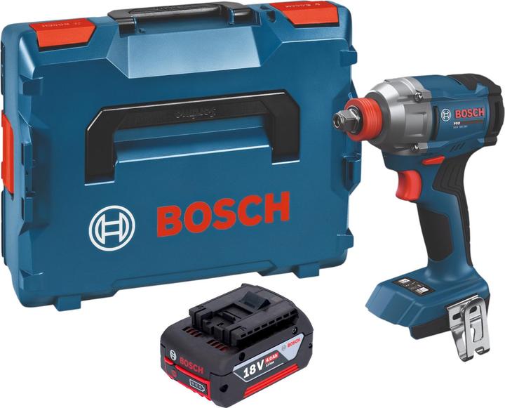 Produktbild Bosch Professional Bosch GDX 18V-285 Professional Akku Drehschlagschrauber 18 V 285 Nm + 1x Akku 4,0 Ah + L-Boxx - (Schlagschrauber)