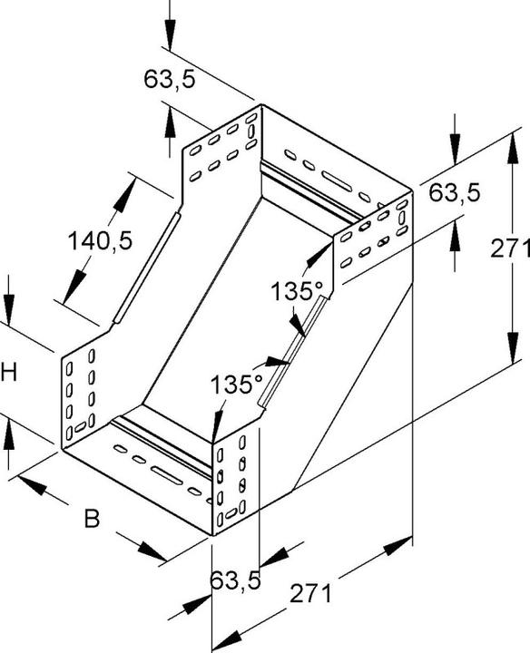 Actual product image Niedax Gutter riser bend RSD 110.600 (11 cm)