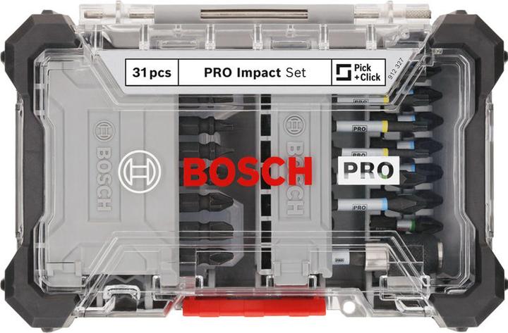Produktbild Bosch Professional Zubehör PRO Impact Schrauberbit-Set, 31-tlg. (Innensechsrund TX, Kreuz Phillips PH, Kreuz Pozidriv PZ)