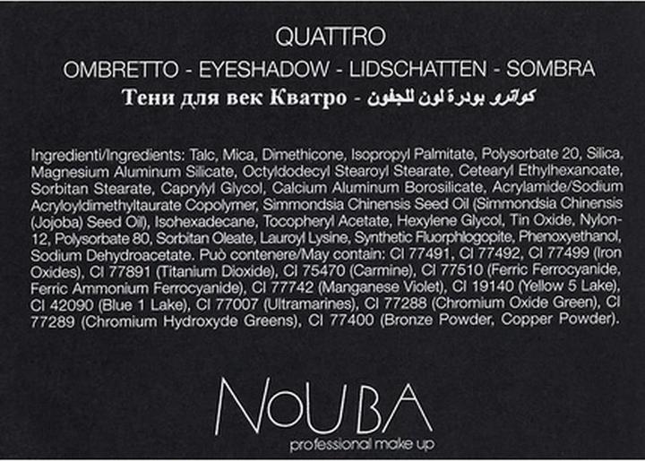 Actual product image Nouba Quattro 4-tone Eyeshadow No. 626 (626)
