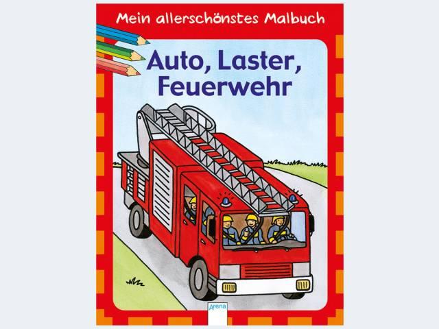 Actual product image My most beautiful coloring book - car, truck, fire brigade