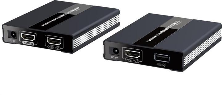 PremiumCord HDMI KVM extender s USB na 60m přes jeden kabel Cat5/6, bez zpoždění