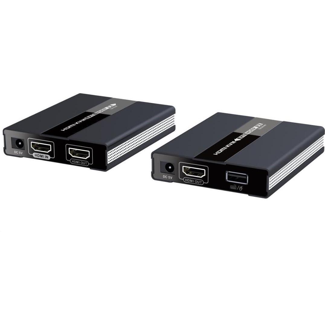 PremiumCord L'estensore KVM HDMI con USB da 60 m è dotato di un cavo Cat5/6, che può essere utilizzato anche, Switch KVM