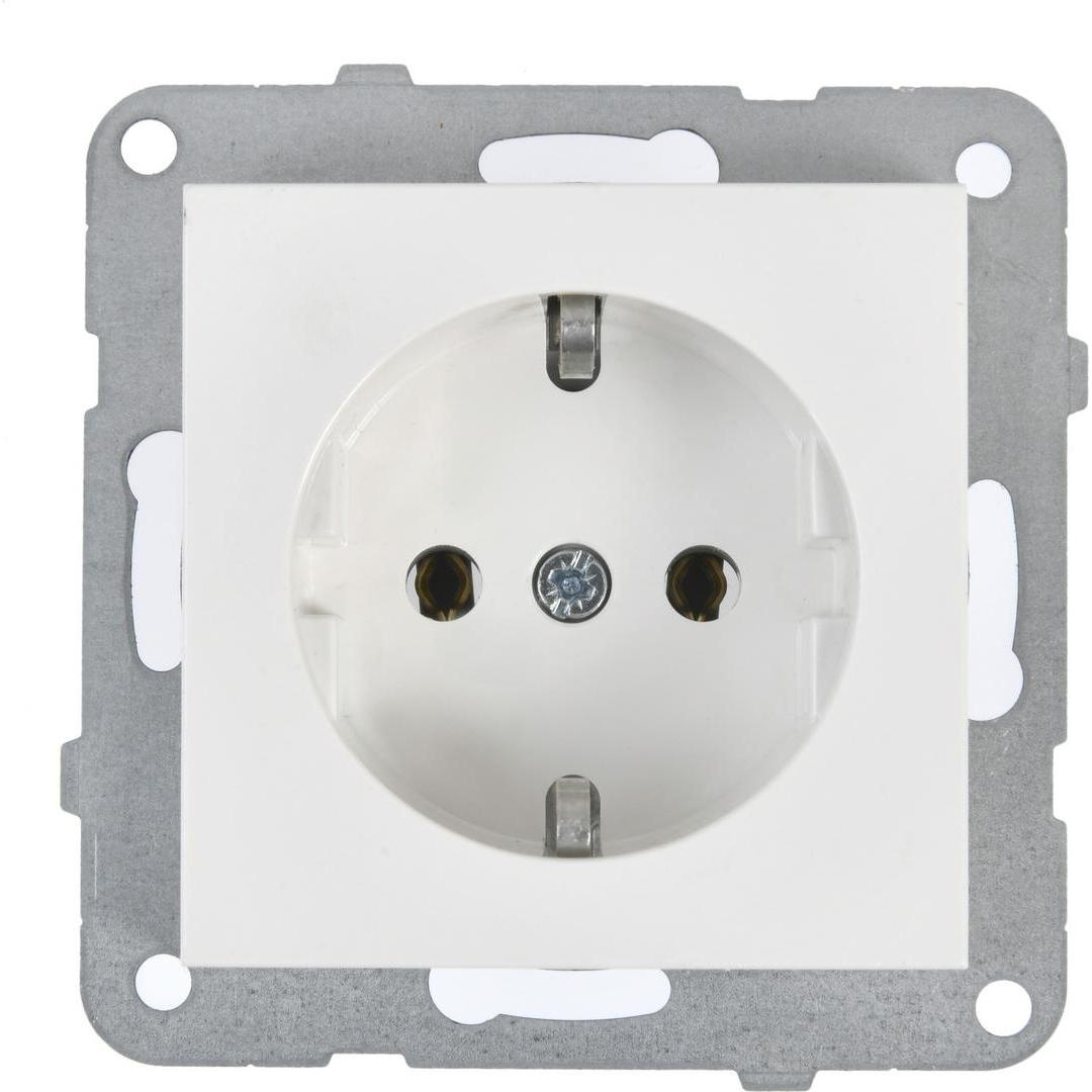 HHG, Steckdose, Plus 55 Schutzkontakt- WDTT03022WH Steckdose 16A ähnl. RAL 9003 Signalweiss