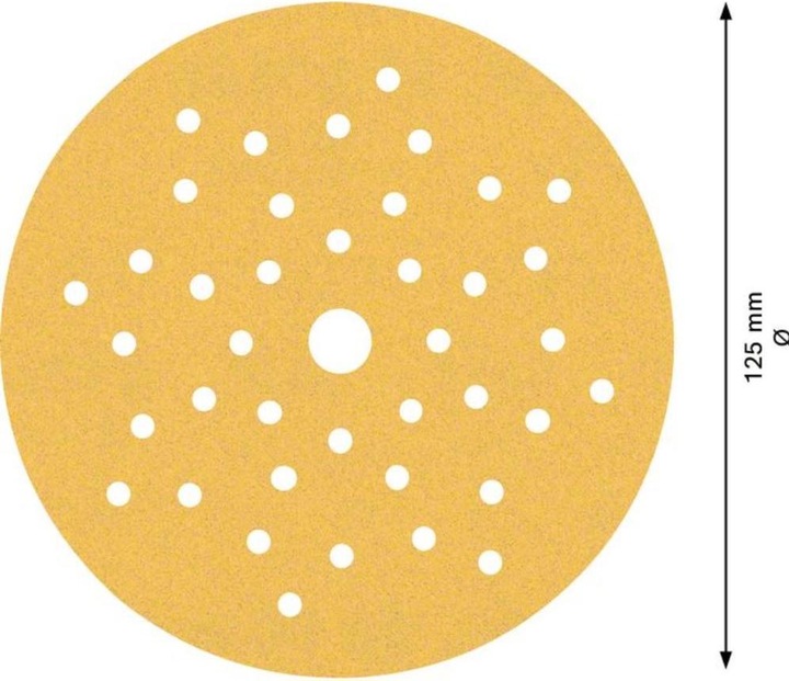 Actual product image Bosch Professional Zubehör EXPERT C470 Sanding paper multi-hole for random orbital sander, 125 mm, G 120, 50 pcs. (120)